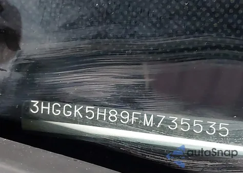 2015 Honda Fit Ex/Ex-L z USA, uszkodzony, nr VIN 3HGGK5H89FM735535